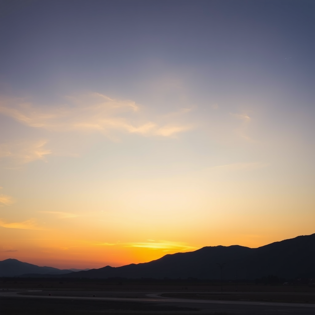 Create a high-resolution image of a serene landscape at sunrise, featuring soft pastel colors in the sky with silhouettes of distant mountains, using a Canon EOS R5, 24mm lens, aperture f/8, ISO 100, shot in a wide-angle view with a vibrant color profile.