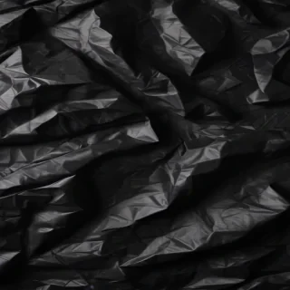 black crumpled paper