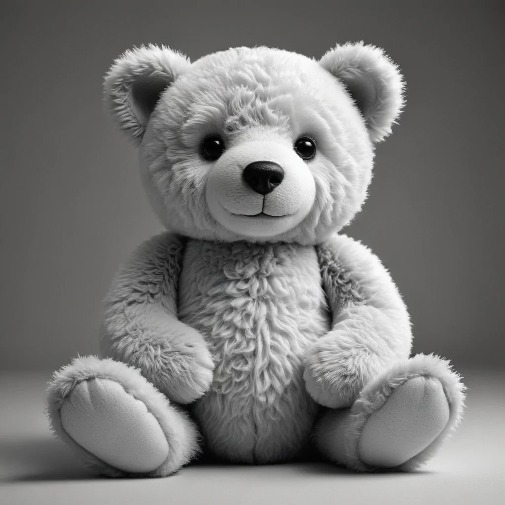teddy bear clipart black and white