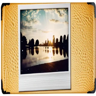 polaroid frame transparent
