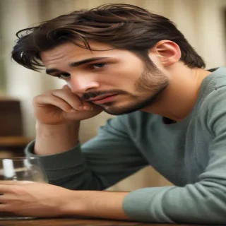 man in sad