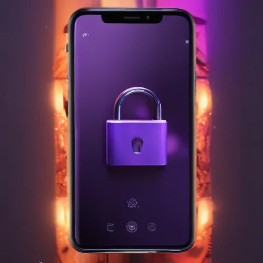 purple lock screen