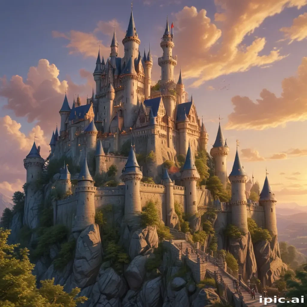 castle in cartoon