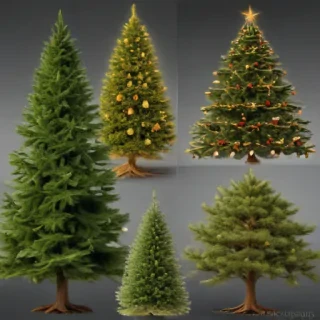 christmas trees transparent background