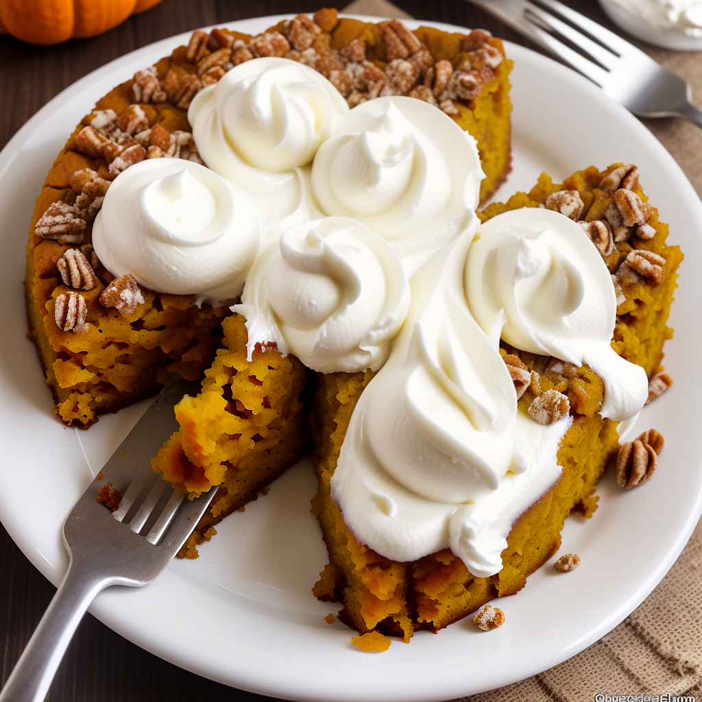pumpkin dump cake with cream cheese