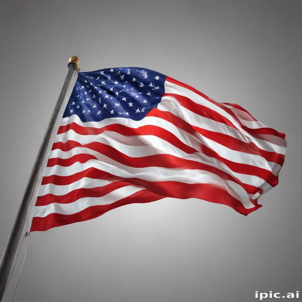 american flag waving png