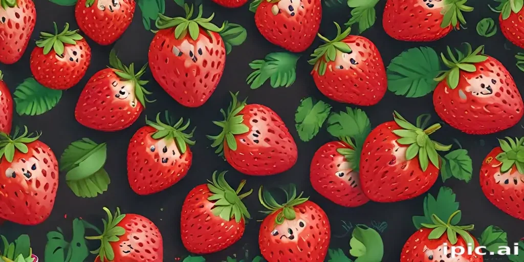 cute strawberry background