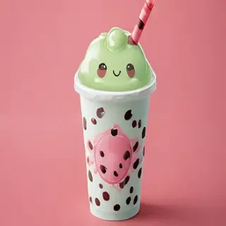 cute boba tea wallpapers