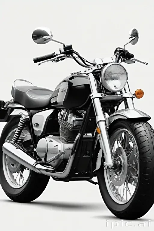 motorcycle clipart black and white