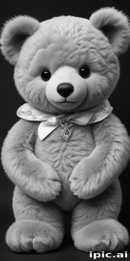 teddy bear clipart black and white