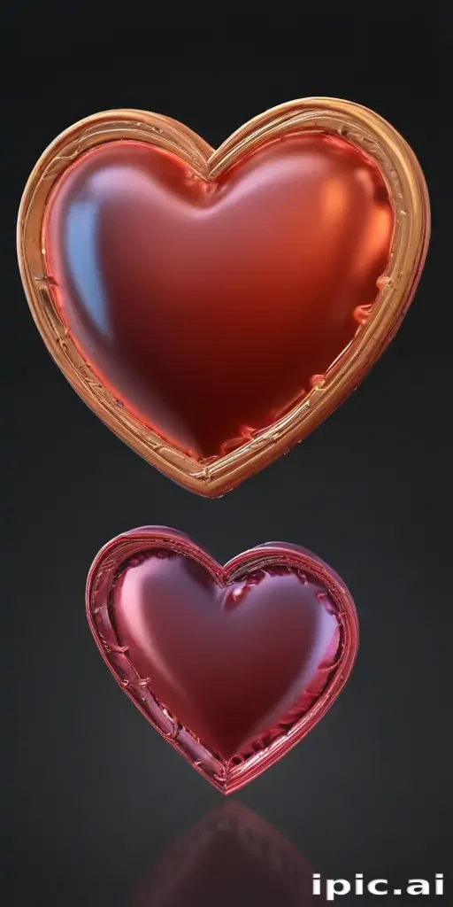 glow heart png