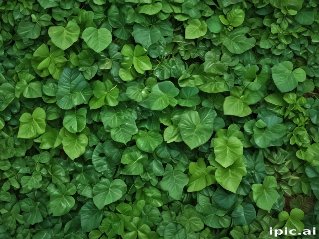 green leaves background