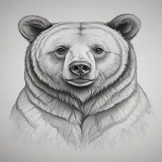 bear pic drawing