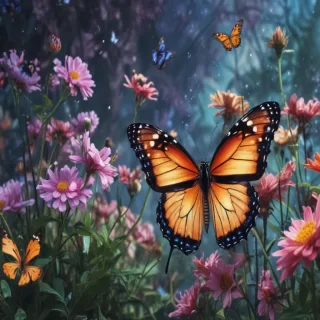 butterfly background aesthetic
