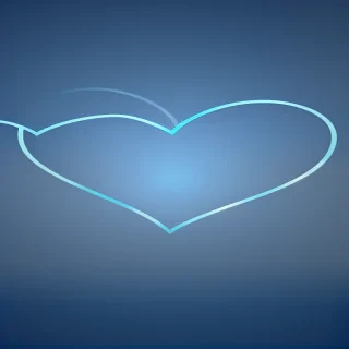 blue heart wallpaper