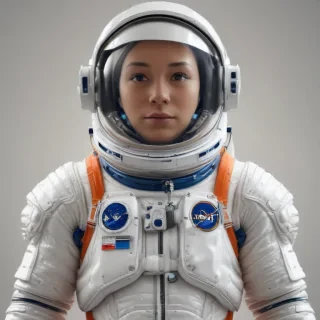 cartoon transparent astronaut suit