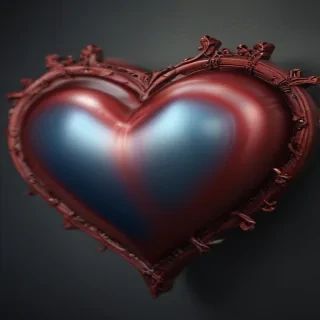 blurry heart