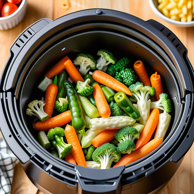 how long to cook frozen veggies in air fryer