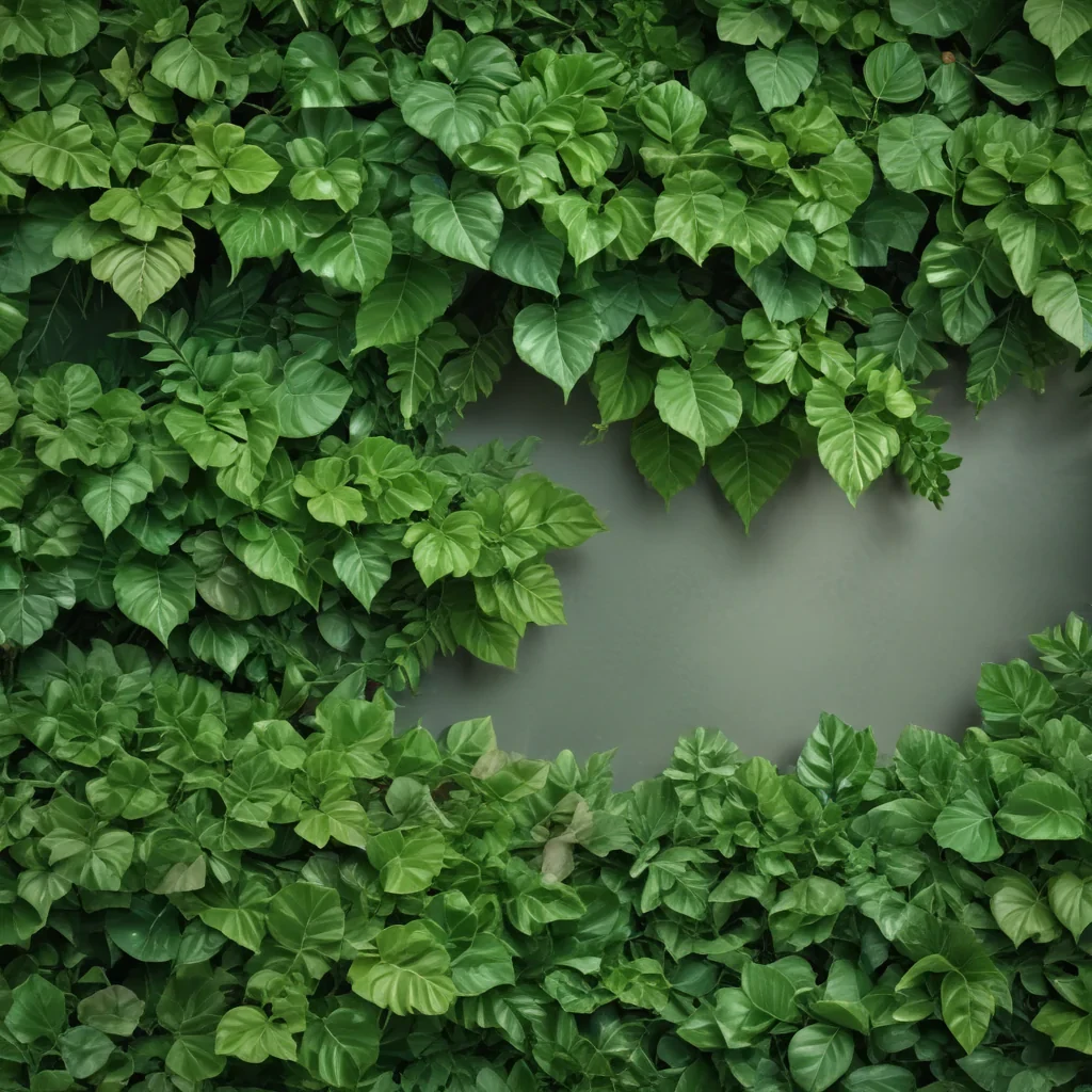 background green leaves