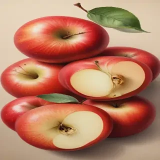 drawn apples