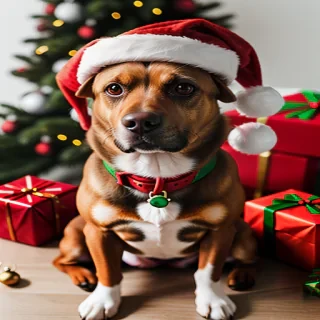 christmas dog pics