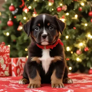 christmas puppy backgrounds