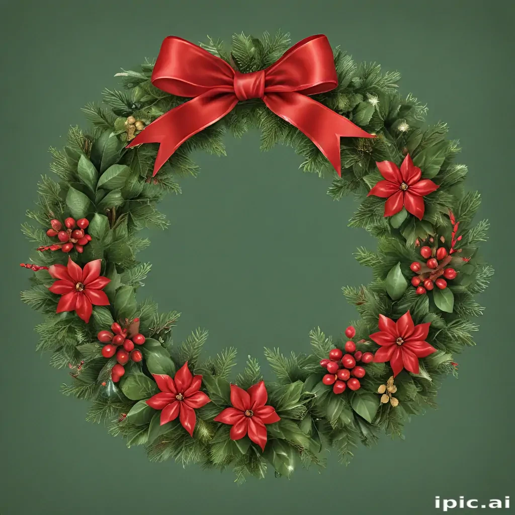 christmas wreath clip art
