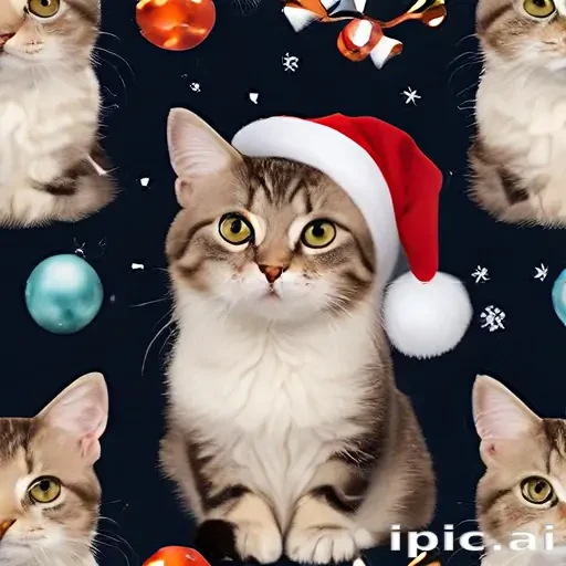 christmas cat background