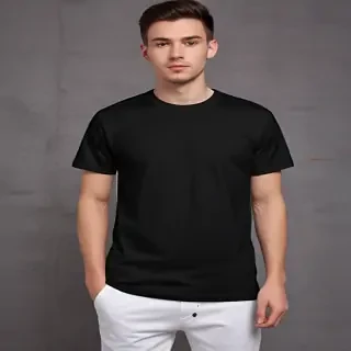 mockup tshirt black