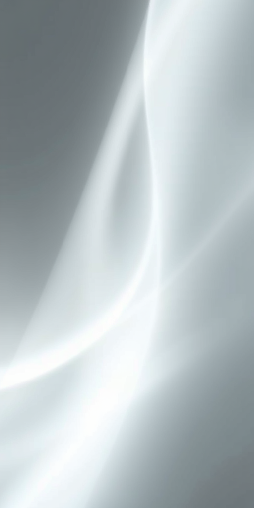 Create an abstract image of flowing light with a smooth gradient from white to soft gray, utilizing a Canon EOS R5 camera with a 50mm lens, aperture set to f/1.8, ISO 100, and a shutter speed of 1/250s, capturing a long exposure to enhance light trails and textures.