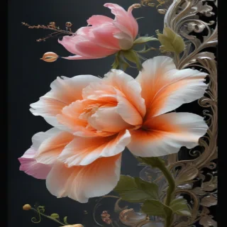flower transparent border