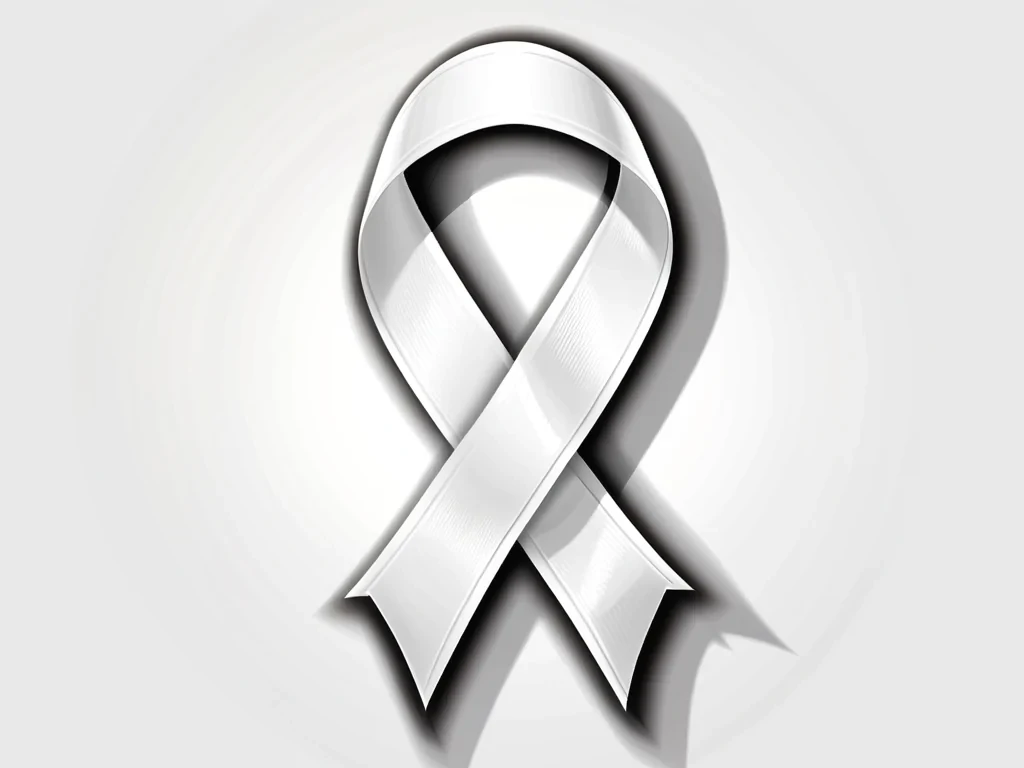 white ribbon png