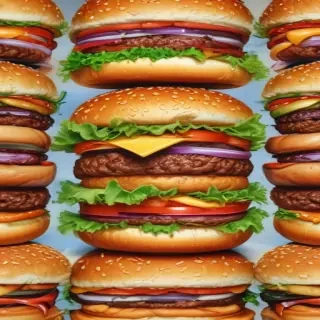 hamburger drawing