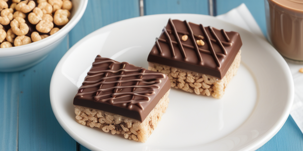 rice krispie with chocolate and peanut butter