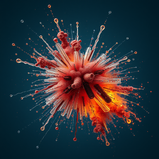 transparent explosion