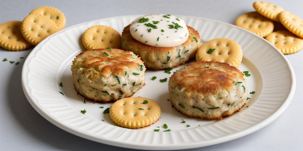 crab cakes with ritz crackers