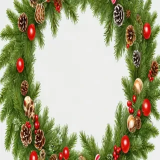 christmas wreath transparent