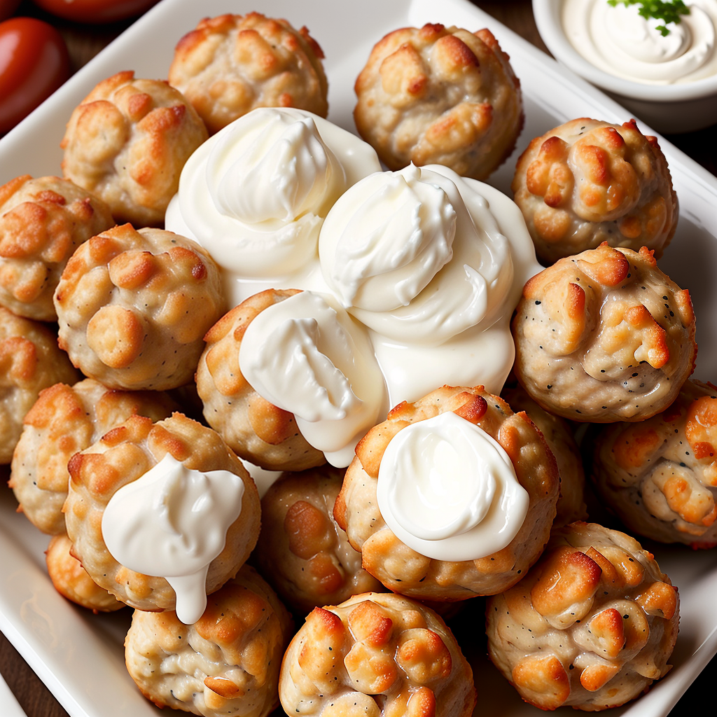 red lobster sausage balls with cream cheese