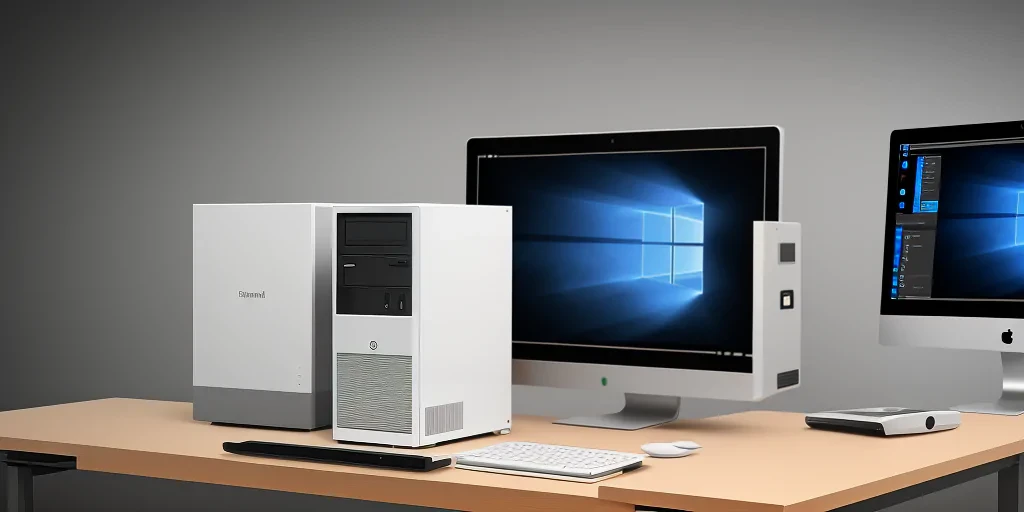 computer mockup