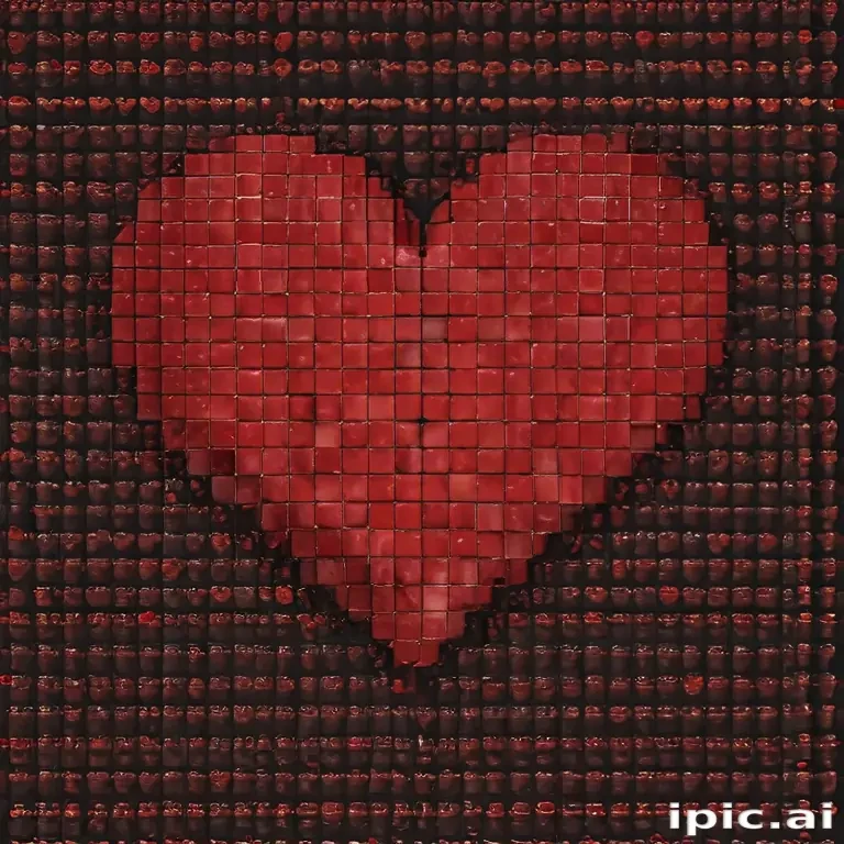 pixelated heart png