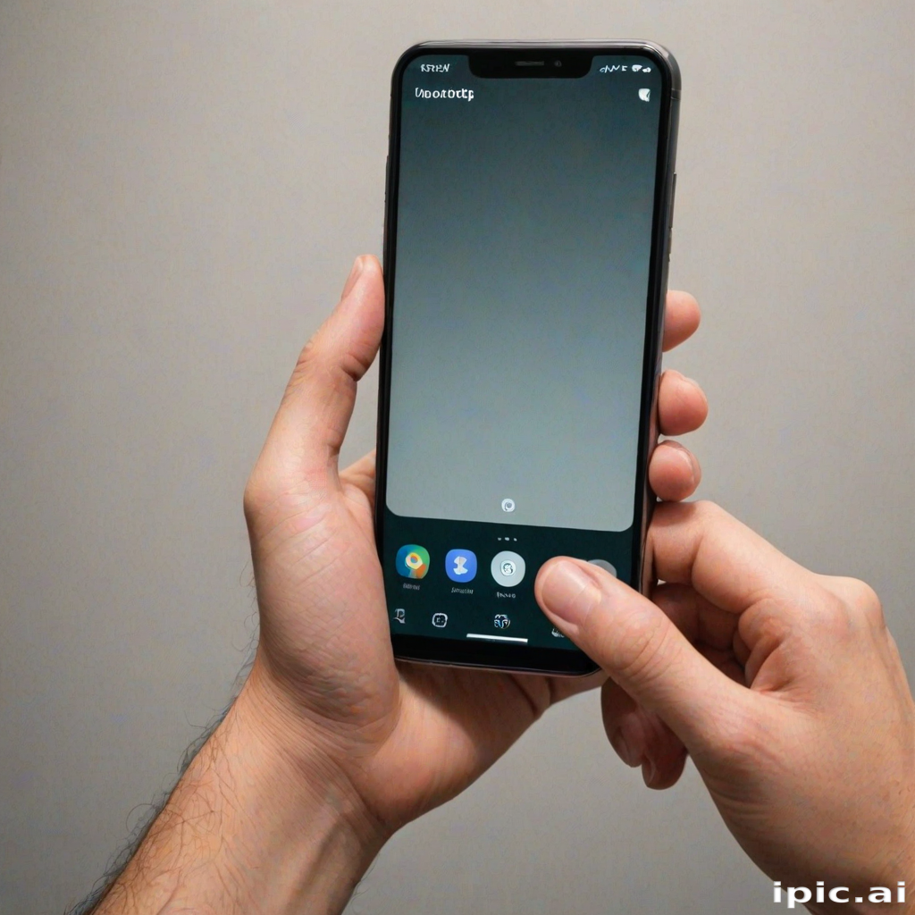 phone with hand