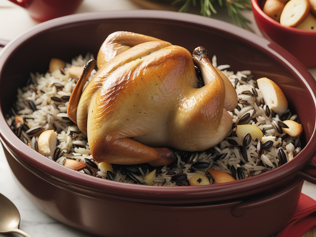 wild rice stuffing for cornish hens