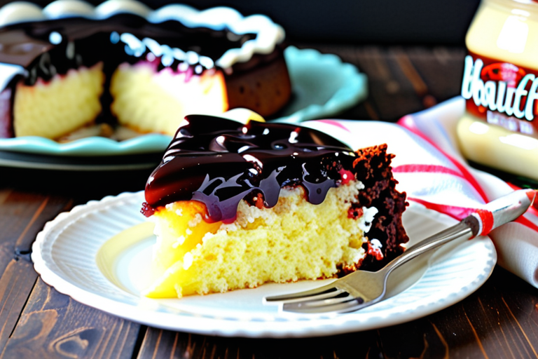 2 ingredient cake with pie filling