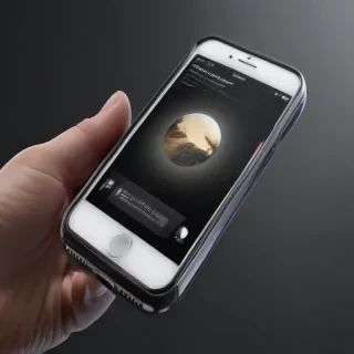 iphone with transparent background