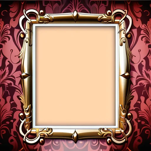 Elegant Decorative Frame Set Against a Richly Textured Background Design