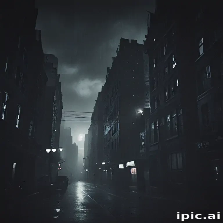 dark city background