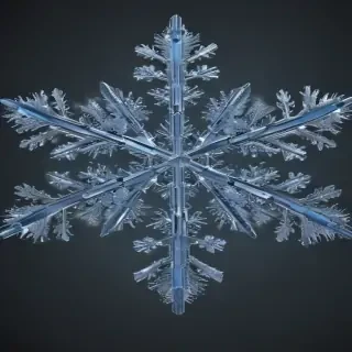 transparent snowflakes
