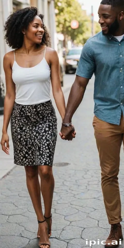 black couple holding hands