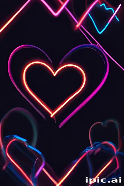 neon heart png