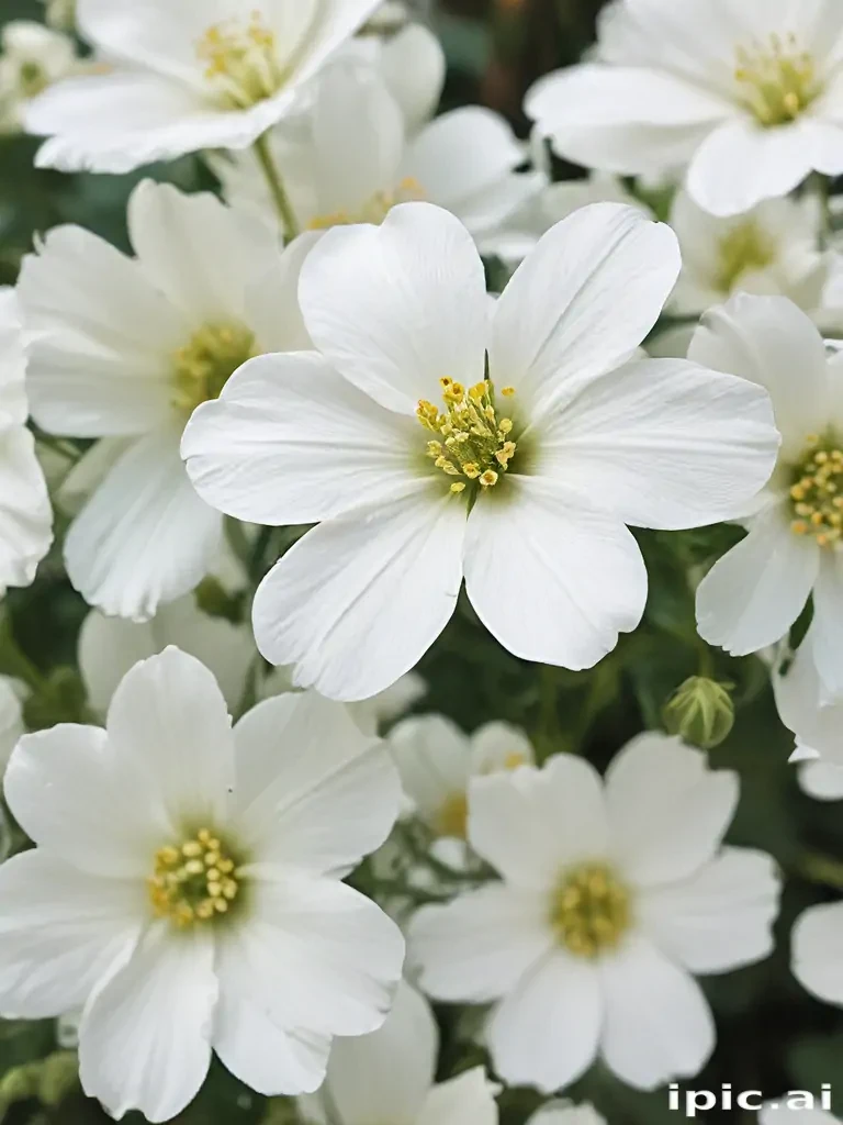 background white flower